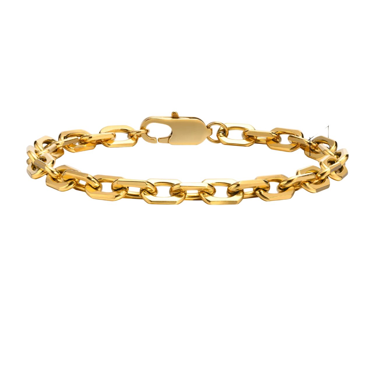 Bracelet à chaîne fine dorée acier inoxydable