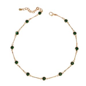 Collier à pierres bleues