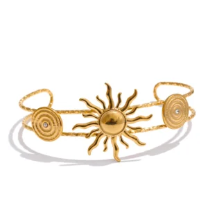 Jonc doré avec soleil