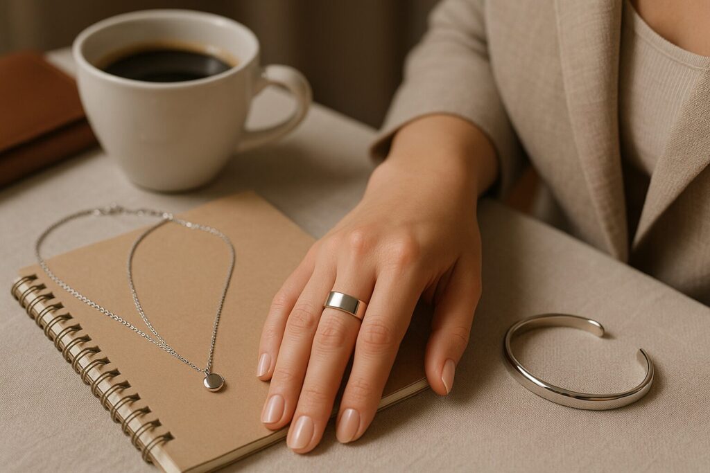 Acier inoxydable ou inox ? Tout savoir sur ce métal moderne : brillance durable, sans ternissement, hypoallergénique et facile d’entretien. Découvrez des bijoux accessibles, imaginés pour durer et accompagner le quotidien sans compromis.