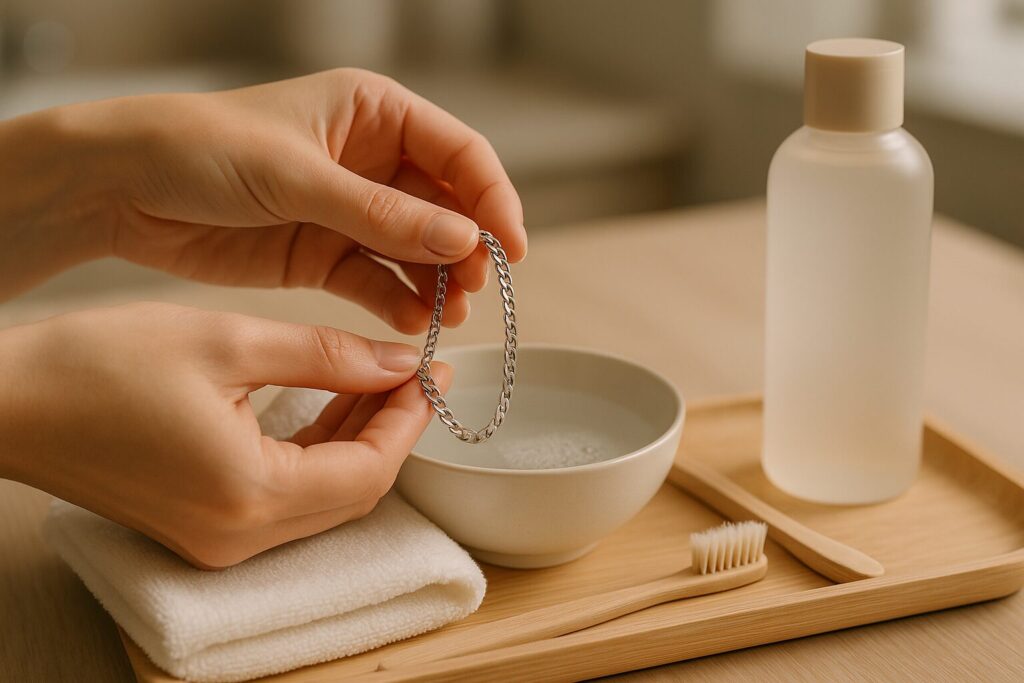 Apprenez à nettoyer acier inoxydable sans rayer ni ternir vos bijoux inoxydables. Astuces simples, produits doux et conseils durables pour préserver l’éclat et le style au quotidien. nettoyer acier inoxydable devient rapide, sûr et accessible.