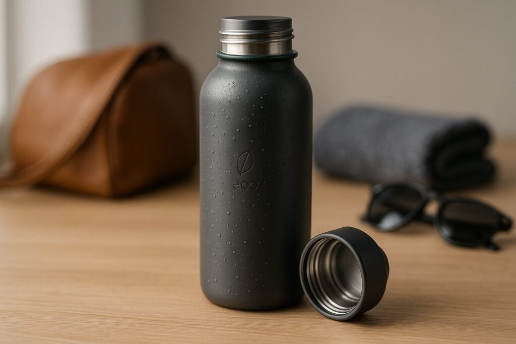 Découvrez la gourde inoxydable: durable, sans goût métallique et anti-fuite. Elle garde vos boissons froides ou chaudes toute la journée, se nettoie facilement et affiche un design moderne et éco-responsable. Le compagnon idéal pour un quotidien actif et élégant.