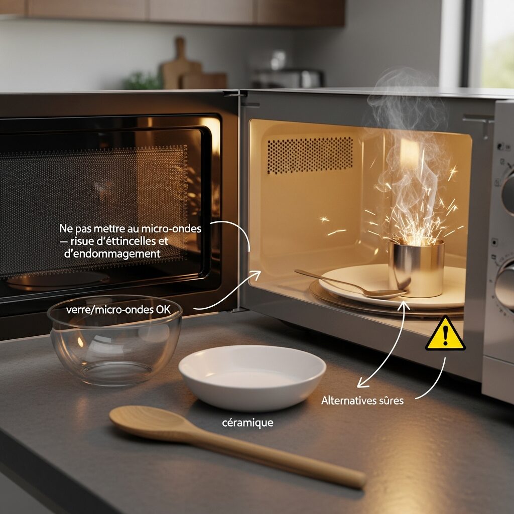 peut on mettre de l'acier inoxydable au micro onde ? Découvrez les risques et pourquoi ce métal peut endommager le four, puis des conseils pratiques pour éviter les erreurs et privilégier des alternatives sûres dans votre cuisine moderne.